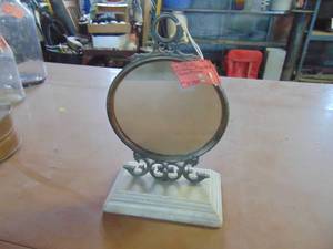 lot 3009 image: Vanity Mirror on Marble