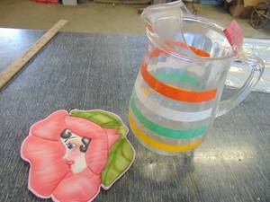 lot 3068 image: Multi Colored Pitcher