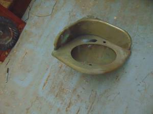 lot 3124 image: Corner Sink - Copper 