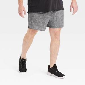 lot 12322 image: Mens Big Active Light Brief Lined Run Shorts 5 - All In Motion Heathered Gray 2XL - Retail $20