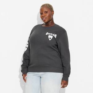 lot 12355 image: Womens Ouija Board 24 Graphic Sweatshirt - Black 3X - Retail $22