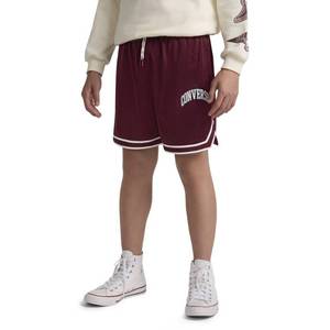 lot 12390 image: Converse� Boys Pull-On Logo Basketball Shorts - Burgundy L - Retail $18