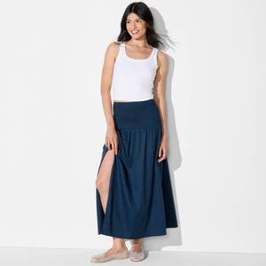 lot 12421 image: Womens Smocked Waist Maxi Skirt - Wild Fable Dark Blue XS - Retail $28