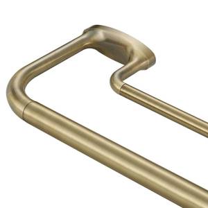 lot 1086 image: Mayrhyme Double Curtain Rods, Wrap Around Curtain Rod for Windows, Internal Splicing 1 Front and 58 Back Adjustable Curtain Rod with Aluminum Finials and Brackets (Antique Bronze, 28-150)