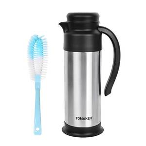 lot 1125 image: Creamer Pitcher for Coffee,1L34 Oz Thermal Coffee Carafe,Stainless Steel Coffee Carafes for Keeping Hot and Cold,Double-Wall Design,12-Hour Hot & Cold,Leak-Proof, Portable for Travel,Camping,Office