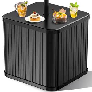 lot 1151 image: Hyperzoo Umbrella Side Table- Outdoor Patio Table with Umbrella Hole