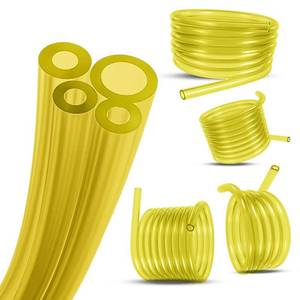 lot 2164 image: 4 Sizes Assoreted Fuel Line Hose Replacement Tubing for Two Stroke  2 Cycle Small Enginge ower Tools, Petrol Gas Pipe for Lawn Mower String Trimmer Chainsaw Leaf Blower, Fit Most Brands (Yellow)