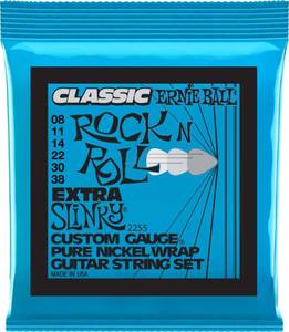 lot 2167 image: Ernie Ball Extra Slinky Classic Pure Nickel Electric Guitar Strings, 8-38 Gauge (P02255)