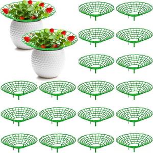 lot 2179 image: Pumtus 20 Pack Strawberry Supports, Strawberry Plant Stand With 3 Sturdy Legs, Strawberry Growing Racks, Strawberry Growing Frame Holder Cage, Keeping Berries Clean