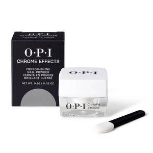 lot 2189 image: OPI Chrome Effects Mirror-Shine Nail Powder Chrome to Mama  Semi-Sheer Bold Cool Grey Silver Chrome  Includes Silicon Applicator  High-Shine, Ethereal Finish with Dreamy, Glazed Effect
