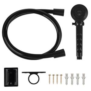 lot 2195 image: OYMOV RV Shower Head with Hose - Non-Metallic Outdoor RV Shower Kits Replacement with Pause Function for RVs, Fifth Wheels, Motor Homes, Travel Trailers, Campers, Boats, Black