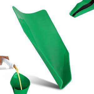 lot 2198 image: Flexible Oil Funnel Reusable Draining Tool Form a Foldable Funnel Spill-Free Oil Change Filling Moldable Filter Mechanics Tools for Cars Motorcycles Trucks Lawnmowers Snowplows Automotive Use