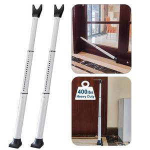 lot 2244 image: Rerishom 2 Pack Door Security Bar, Heavy Duty Patio Door Lock,White