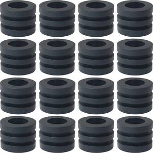 lot 2271 image: WHYHKJ 16PCS Foosball Machine Gasket Black 2.2x3cm Foosball Hard Cushion Silicone Rubber Cushion Washers Mini Foosball Washers