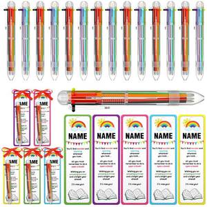 lot 2277 image: Sayglossy 25 Sets End of Year Student Gifts Bulk 6 in 1 Multicolor Ballpoint Pen Cards from Teacher 6 Colors Retractable Ballpoint Pens Bulk Graduation Last Day of School Gifts for Class from Teacher
