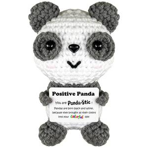 lot 2284 image: Torchest Handmade Crochet Panda -Positive