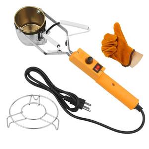 lot 3141 image: Lead Melting Pot for Fishing & Bullets Molds Kit. Electric Melting Pot for Lead,Crucibles for Melting Metal, Lead Molds Suitable for Fishing Weight & Metal Pendant��300W��