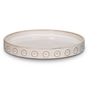 lot 3144 image: Eightpot Plant Drip Tray - Ceramic Plant Saucer for Outdoors 9.3 Inch Plant Tray for Indoors No Holes Plant Pot Saucer Plant Dishes to Catch Water Round Plant Drainage Trays, Cream White