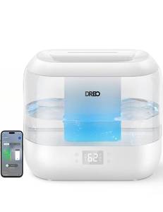 lot 3145 image: DREO Smart Humidifiers for Bedroom, 4L Cool Mist Humidifier, White