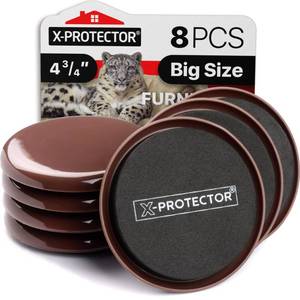 lot 4054 image: Furniture Sliders for Carpet X-PROTECTOR - 8 PCS Heavy Moving Pads 4 34