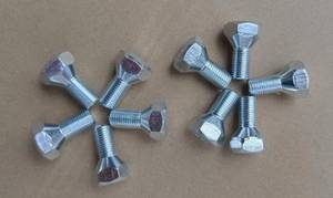 lot 4055 image: 10PCS Front Rear Wheel Bolt Lug Studs 12-20 Bolts - 34 in. Hex, 1 in. Length Compatible with 610-350 Universal Fit for Some Trailer Tractor Truck Car