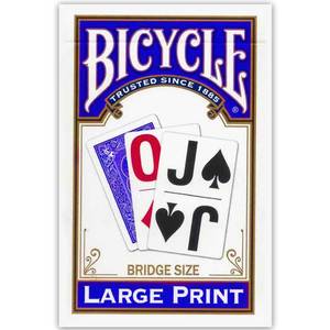 lot 4057 image: Bicycle Large Print Bridge Size Playing Cards Easy-to-Read for Seniors