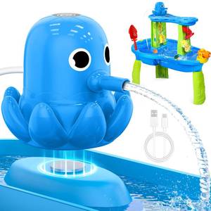 lot 4063 image: Water Table Pump, Magnetic No-Drill Rechargeable Battery Powered Continuous Flow Water Pump, Fits Water Tables & Step 2, Cordless Pump Toys, Outdoor Water Play Accessories for Kids & Toddlers, Blue