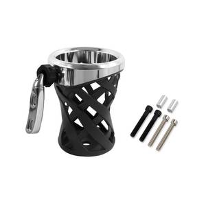 lot 4094 image: Motorcycle Universal Cup Holder for Harley Davidson Touring Road King, Dyna, Road Glide Limited, Fat Boy, Street Glide, Sportster XL883 1200, Electra Glide, Honda Goldwing GL1800 (Sliver, 5.3-inch)
