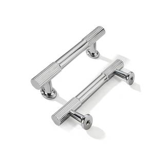 lot 4110 image: khtumeware 3-12 Inch(89mm) Hole Center 10 Pack Polished Chrome Cabinet Pulls Heavy Duty Soild Kitchen Drawer Handles Cabinet Hardware for Cupboard Drawer Handles Dresser Pulls