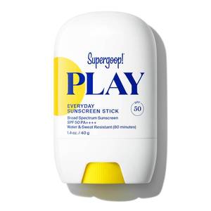 lot 4124 image: Supergoop PLAY Everyday Sunscreen Stick SPF 50 - Lightweight, Non-Greasy Formula - Natural Finish - Fragrance Free - Water & Sweat Resistant - All Skin Types - 1.4 fl oz