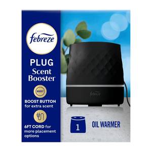 lot 6101 image: Febreze Plug in Scent Booster Air Freshener Oil Diffuser Black