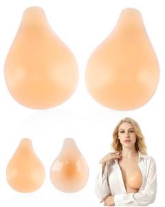 lot 6124 image: PHODIL Sticky Bra Push Up - Adhesive Bras Backless Strapless for Women,Invisible Silicone Pasties Reusable,Seamless Spoon Ultra-Thin Edge for Deep V Dress (2 Pairs)-2