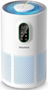 lot 7147 image: WESTHEY H13 HEPA Air Purifier for Home up to 1650 Sq Ft Washable Pre-Filter