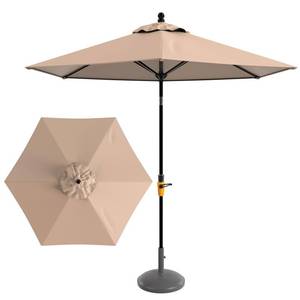 lot 7174 image: M METERXITY 1 Pack 9ft Patio Umbrella Replacement Canopy for 6 Ribs, Outdoor Market Table Umbrella Top for BackyardGardenCourtyardSwimming Pool, Canopy Only Champagne