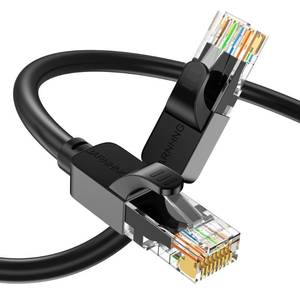 lot 8006 image: JARNHNG Cat 6 Ethernet Cable 1.5ft 3ft 6ft 10ft 15ft 20ft 30ft 40ft 50ft 100ft 150ft 200ft 300ft 500ft 1000ft, IndoorOutdoor High Speed UTP 26AWG 10Gbps Internet Cable, Black RJ45 LAN Patch Cables