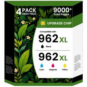 lot 8010 image: Acaves 962XL Ink Cartridges for HP 962XL Ink Cartridges Combo Pack Work for HP OfficeJet Pro 9010, 9015, 9018, 9020, 9025 9014 9016 9019 Printer, 4-Pack