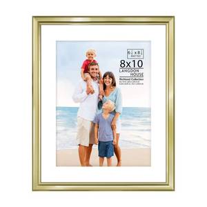 lot 8338 image: 8x10 Gold Picture Frame - Distinguished Edging for Classic Style