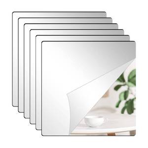 lot 8355 image: DARENYI 8 x 8 x 0.07 x 6Pcs Acrylic Mirror Tiles for Walls Decor