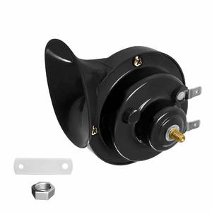 lot 8388 image: KAUEGOW Super Loud Car Snail Horns, 12V High Low Dual Tone Automotive Electric Snail Horn, Waterproof Air Horns Replacement Kit for Sedan Truck Motorcycle Boat, Car Accessories (Black)