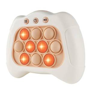 lot 8395 image: Intoypad Handheld Speed Push Pop Game Fun Sensory Fidget Toy for Kids White