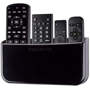 lot 8399 image: TotalMount Hole-Free Remote Holder �� Eliminates Need to Drill Holes in Your Wall (for 3 or 4 Remote Controls �� Premium Black �� Quantity 1) (B07VRGLWK1)