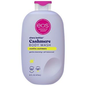 lot 8448 image: eos Shea Better Vanilla Cashmere Body Wash - Vanilla Cashmere  Creamy Gel Formula  Hyrdration for Dry Skin  16 fl oz
