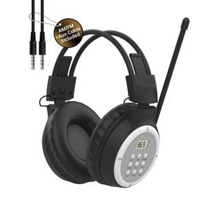 lot 8459 image: UMUTOO A1 AM FM Radio Headphones 2AA Battery Operated ((Not Included)