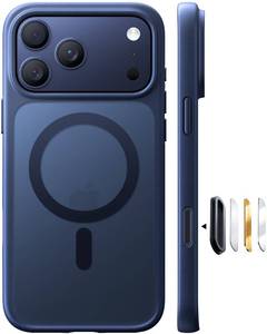 lot 8492 image: TORRAS Stronger Magnetic & Shockproof for iPhone 17 Pro Max Case Deep Blue
