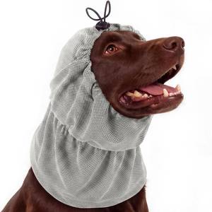lot 10000 image: BRKURLEG Dog Cooling Head & Neck Wrap Ear Protection, Grey L