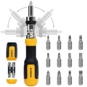 lot 10014 image: SHARDEN 13-in-1 Ratchet Screwdriver Multi Screwdriver Tool All in One