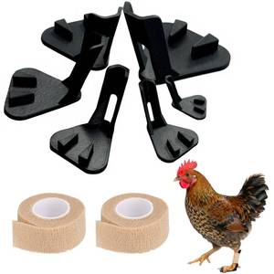 lot 10019 image: Loxuferv 6-Pack Chicken Splint for Broken Feet & Curled Toes  Prosthetic Leg Splints for Hens, Roosters & Chicks  Bumble Foot Treatment Kit with Toe Separator & Bandage