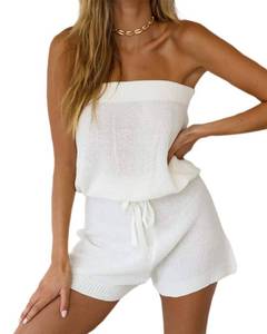 lot 10482 image: Chang Yun Womens Summer Jumpsuits Off Shoulder Romper Two Piece Outfits