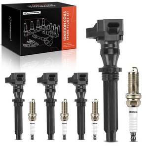 lot 10488 image: A-Premium Set of 4 Ignition Coil Pack and Iridium Spark Plugs