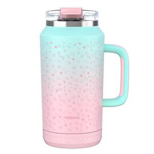 lot 10491 image: Hydraful 64 oz Tumbler with Handle and Straw - 100% Leak-Proof - Insulated Cup Reusable Stainless Steel Large Water Bottle Travel Mug for Gym, Hiking, and Camping - Gifts for Women Men Him Her